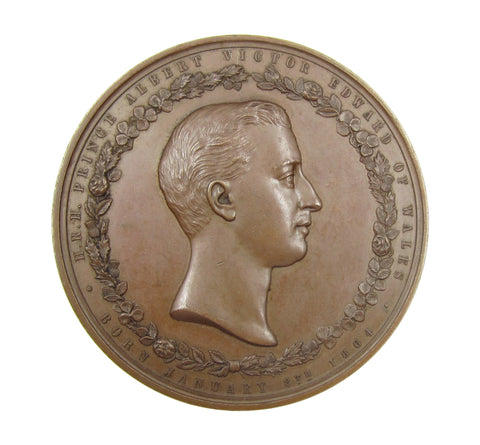 1885 Prince Albert Freedom City Of London 77mm Medal - By Adams