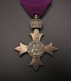George VI O.B.E Order Of The British Empire Medal - Cased With Award Letter