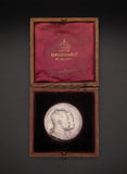 1902 Coronation Of Edward VII 39mm Silver Medal - By Fuchs