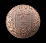 1791 Yorkshire Hull Halfpenny Token - DH20