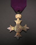 George VI O.B.E Order Of The British Empire Medal - Cased With Award Letter