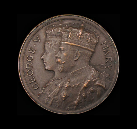 1911 Coronation Of George V 'Delhi' 36mm Bronze Medal - By Bowcher
