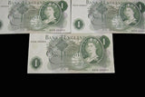 Bank Of England 11 x Consecutive Fforde £1 One Pound Notes - R53B 000001 - 000011