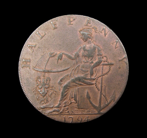 1794 Hampshire Emsworth Halfpenny Token - DH12b