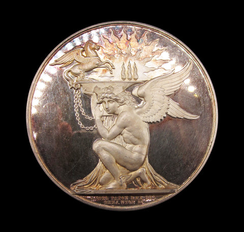 1838 Royal Scottish Academy 68mm Silver Prize Medal - By Wyon