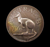 Australia 1936 Edward VIII Silver Crown - By Hearn