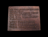 2003 British Art Medal Society 'To Forgive the Unforgivable' Medal - By Stephen Morris