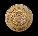 1987 Stampex Trophy Contest Award 25mm Gold Medal - Victoria Young Head