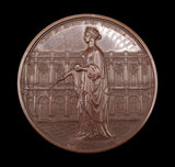 1844 Opening Of The Royal Exchange 74mm Bronze Medal - By Wyon