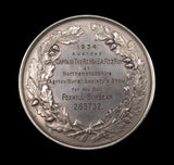 1934 The Shorthorn Society 51mm Silver Medal - By Pinches