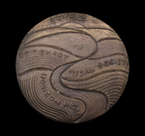 1982 British Art Medal Society 'Sheep Moor II' Medal - By Ron Dutton