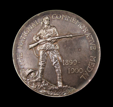 1900 South African War 45mm Silver Commemorative Medal - By Bowcher