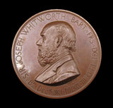 1868 Whitworth Scholarship 57mm Cased Medal - By Wyon