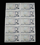 Bank Of England 10 x Consecutive Page £5 Five Pound Notes