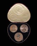 1817 Death Of Princess Charlotte Cased Set of 3 Medals