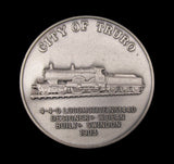 1975 Great Western Railway Company City of Truro 45mm Silver Medal