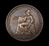 1827 University College London 38mm Silver Prize Medal - Cased