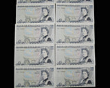 Bank Of England 10 x Consecutive Page £5 Five Pound Notes