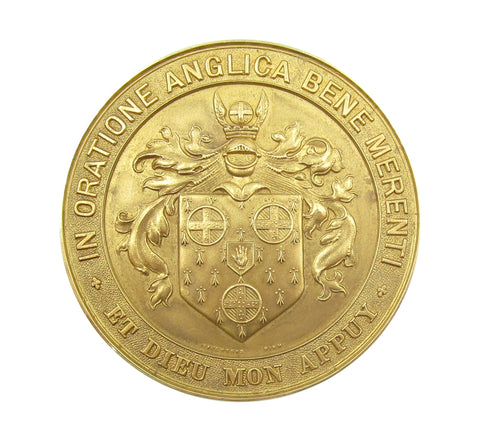 1931 Stonyhurst College Lancashire 45mm 18ct Gold Medal - By Vaughton