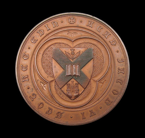 1883 Edinburgh University 52mm Bronze Prize Medal
