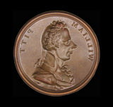 c.1806 William Pitt Silver Plated Uniface Cliche Medal - By Wyon