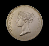 1987 British National Stamp Exhibition 38mm Silver Medal - Victoria Young Head