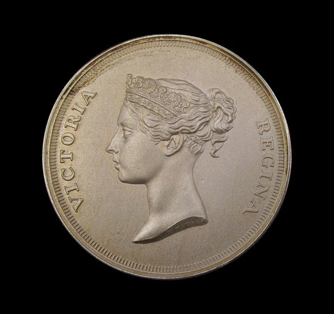 1987 British National Stamp Exhibition 38mm Silver Medal - Victoria Young Head