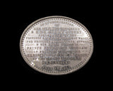 1857 Royal Visit to The Exhibition Of Art Treasures Oval Medal - By Ottley