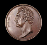 1831 Death Of William Roscoe 47mm Bronze Medal - By Clint & Gibson