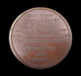 1831 Death Of William Roscoe 47mm Bronze Medal - By Clint & Gibson