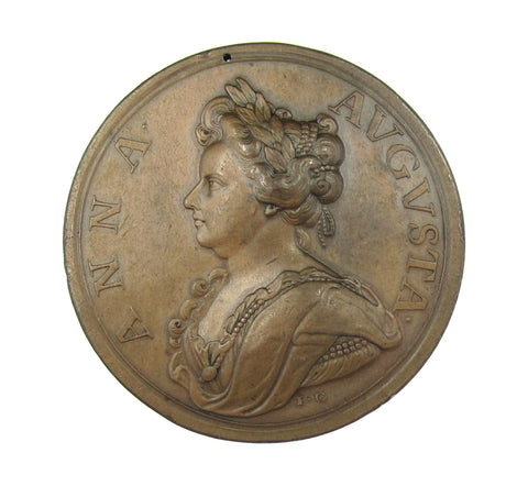1710 Queen Anne Battle Of Saragossa 48mm Medal - By Croker