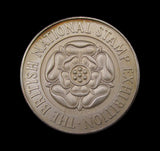 1987 British National Stamp Exhibition 38mm Silver Medal - Victoria Young Head