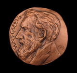 1988 British Art Medal Society 'Saint Gaudens/Eakins' Medal - By Leonard Baskin