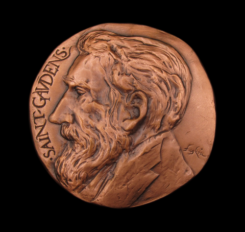 1988 British Art Medal Society 'Saint Gaudens/Eakins' Medal - By Leonard Baskin