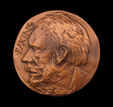 1988 British Art Medal Society 'Saint Gaudens/Eakins' Medal - By Leonard Baskin