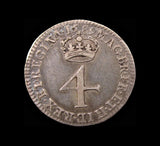 William & Mary 1689 Maundy Fourpence - NEF
