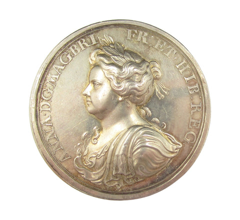 1704 Queen Anne's Bounty 44mm Silver Medal - By Croker