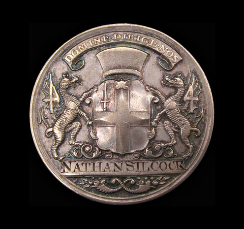 c.1760-1800 Stock Brokers Pass Silver Medal - Naylor Type 4b
