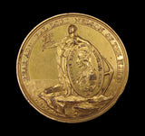1798 Battle Of The Nile Davison's 48mm Gilt Bronze Medal - By Kuchler