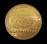 1798 Battle Of The Nile Davison's 48mm Gilt Bronze Medal - By Kuchler