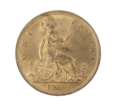 Victoria 1893 Penny - UNC
