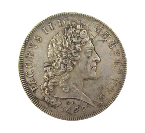 1699 Legitimacy Of The Jacobite Sucession 36mm Silver Medal - By Roettier