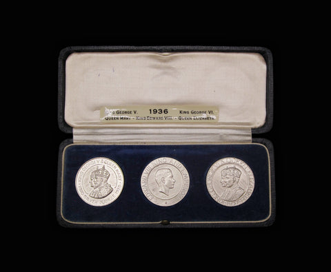 1936 Year Of The Three Kings Set Of 3 Silver Medals - By Hasler