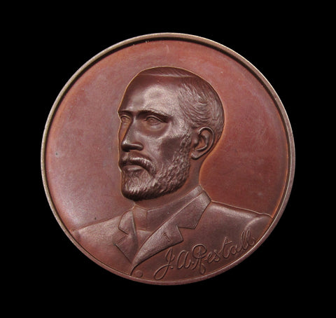 1900 James Restall Christmas Greetings 38mm Bronze Medal