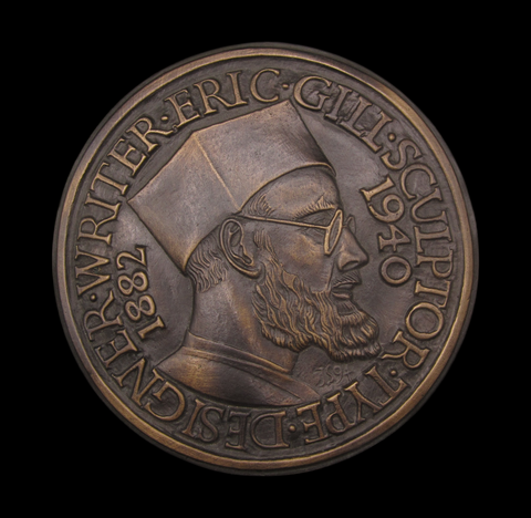 1994 British Art Medal Society 'Eric Gill' Medal - By John Skelton