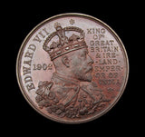 1902 Edward VII Coronation Cambridge 38mm Bronze Medal