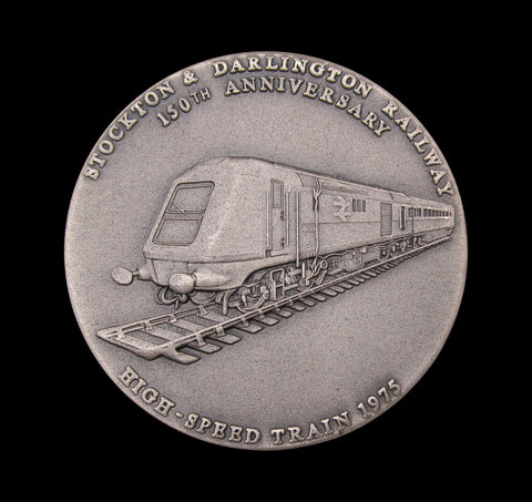 1975 Stockton & Darlington Railway 150th Anniversary 38mm Silver Medal
