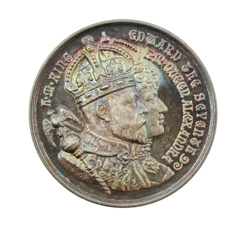 1902 Bridewell Royal Hospital Coronation 38mm Silver Medal - By Moore