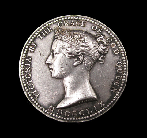 1859 National Prize In Science 39mm Silver Medal - By Wyon