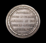 1859 National Prize In Science 39mm Silver Medal - By Wyon